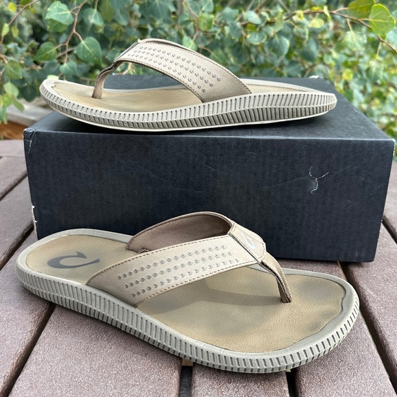 Olukia: Ulele Flip Flop/ mustang Sz. 11 - Picture 1 of 6